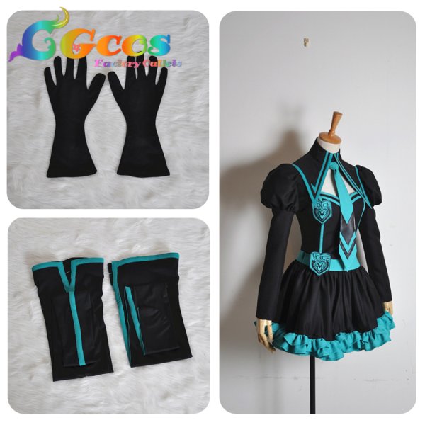 画像2: コスプレ衣装 恋愛フィロソフィア 初音ミク 風 (2)