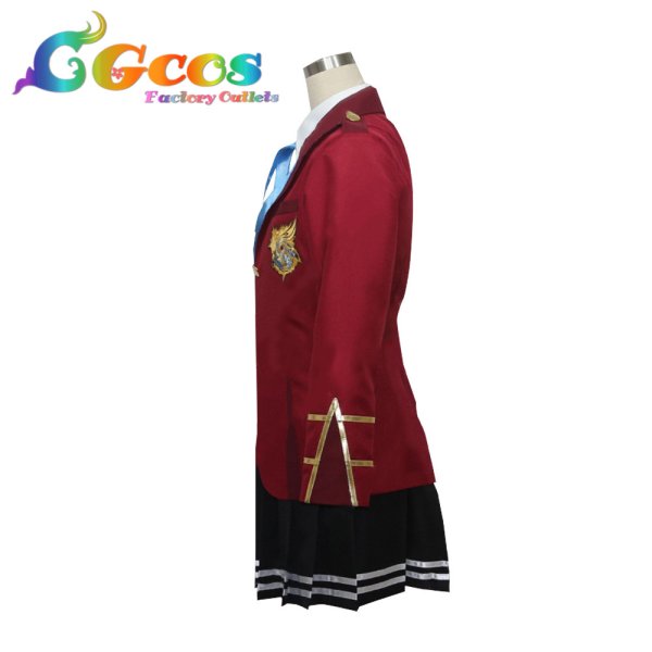 画像4: FORTUNE ARTERIAL フォーチュン アテリアル 東儀白 学園制服 コスプレ衣装 (4)