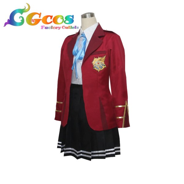 画像3: FORTUNE ARTERIAL フォーチュン アテリアル 東儀白 学園制服 コスプレ衣装 (3)