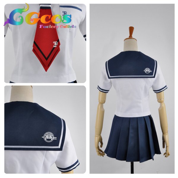 画像3: 絶対絶望少女 ダンガンロンパ AnotherEpisode 苗木こまる セーラー服 コスプレ衣装 (3)