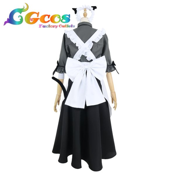 画像2: バーチャルYouTuber　VTuber　メイド衣装　緑仙　コスプレ衣装 (2)