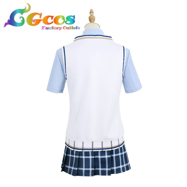 画像2: ラブライブ!虹ヶ咲学園スクールアイドル同好会 スクスタ 虹ヶ咲学園 上原歩夢 夏服 コスプレ衣装 (2)