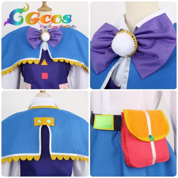 画像8: アイカツ! チョコポップ探偵 紫吹蘭 コスプレ衣装 (8)