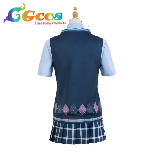 画像2: ラブライブ!虹ヶ咲学園スクールアイドル同好会 スクスタ 虹ヶ咲学園 朝香果林 夏服 コスプレ衣装 (2)