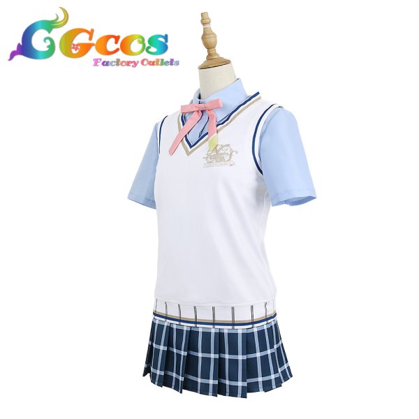 画像3: ラブライブ!虹ヶ咲学園スクールアイドル同好会 スクスタ 虹ヶ咲学園 上原歩夢 夏服 コスプレ衣装 (3)