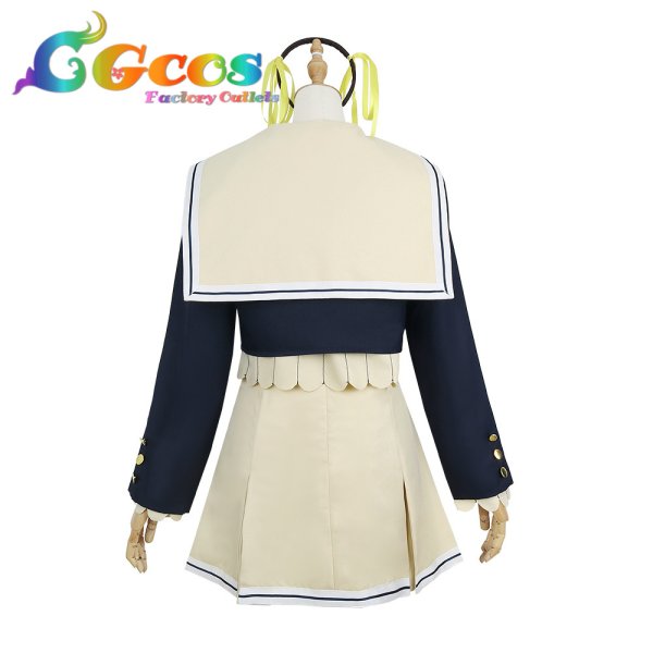 画像2: Tokyo 7th シスターズ 4U 文化祭 鰐淵エモコ 制服 コスプレ衣装 (2)