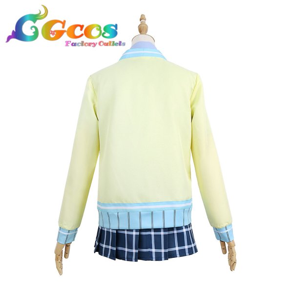 画像2: ラブライブ!虹ヶ咲学園スクールアイドル同好会 スクスタ 虹ヶ咲学園 近江彼方 夏服 コスプレ衣装 (2)