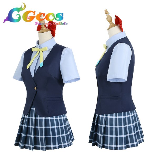 画像3: ラブライブ!虹ヶ咲学園スクールアイドル同好会 スクスタ 虹ヶ咲学園 桜坂しずく 夏服 コスプレ衣装 (3)