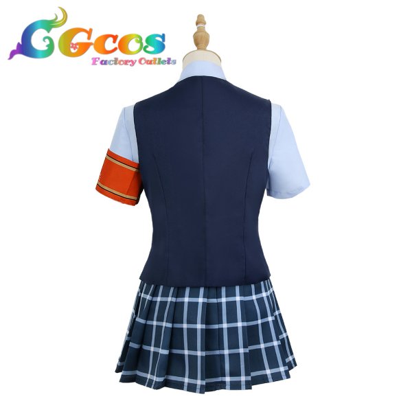 画像2: ラブライブ!虹ヶ咲学園スクールアイドル同好会 スクスタ 虹ヶ咲学園 三船栞子 夏服 コスプレ衣装 (2)