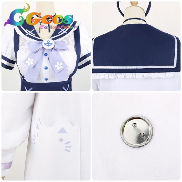 画像6: 「一部在庫あり」バーチャルYouTuber VTuber 湊あくあ 新衣装 コスプレ衣装 (6)