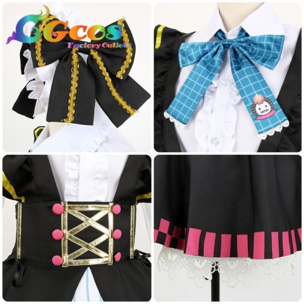 画像7: バーチャルYouTuber Vtuber 百鬼あやめ コスプレ衣装 (7)