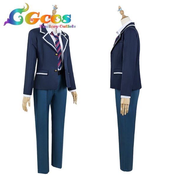 画像2: プロジェクトセカイ カラフルステージ! プロセカ 青柳冬弥 制服 コスプレ衣装 (2)