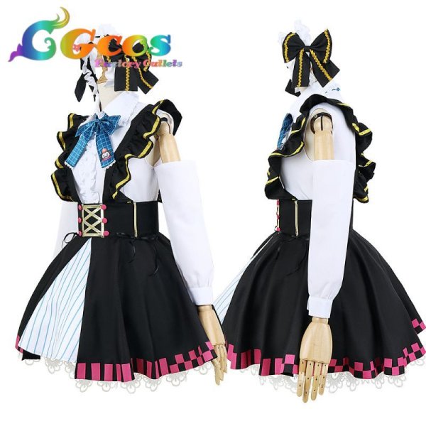 画像3: バーチャルYouTuber Vtuber 百鬼あやめ コスプレ衣装 (3)