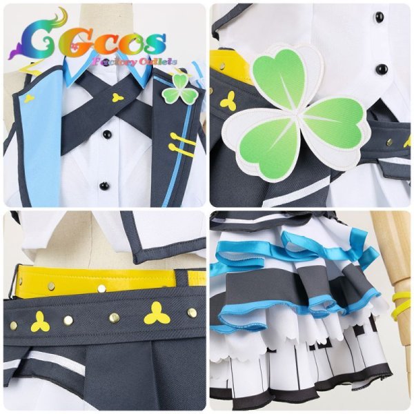 画像6: プロジェクトセカイ カラフルステージ! プロセカ MORE MORE JUMP! 桐谷遥 コスプレ衣装 (6)