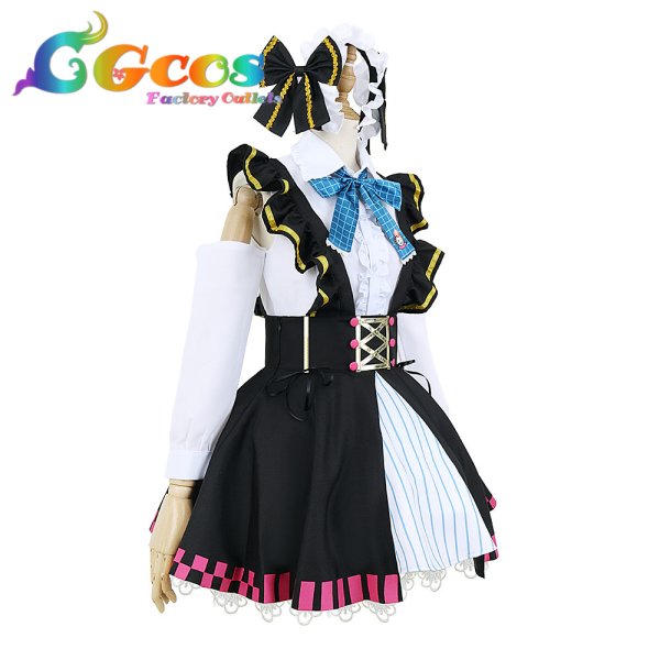 画像2: バーチャルYouTuber Vtuber 百鬼あやめ コスプレ衣装 (2)