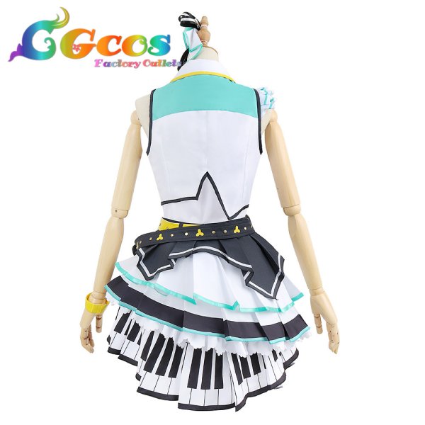 画像4: 「一部在庫あり」プロジェクトセカイ カラフルステージ! プロセカ MORE MORE JUMP! 日野森雫 コスプレ衣装 (4)