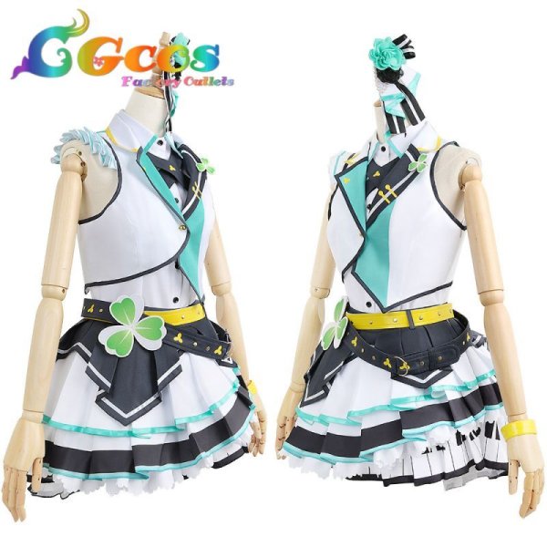 画像2: 「一部在庫あり」プロジェクトセカイ カラフルステージ! プロセカ MORE MORE JUMP! 日野森雫 コスプレ衣装 (2)