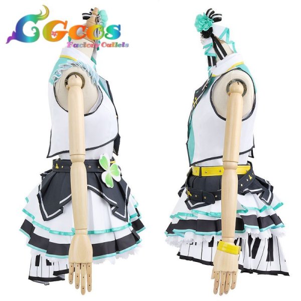 画像3: 「一部在庫あり」プロジェクトセカイ カラフルステージ! プロセカ MORE MORE JUMP! 日野森雫 コスプレ衣装 (3)