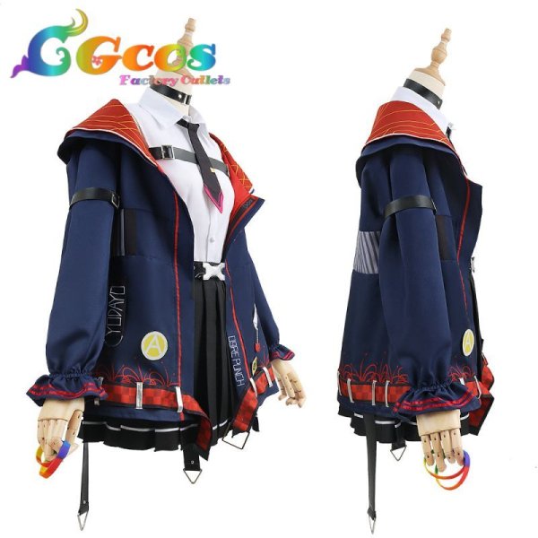 画像2: 「一部在庫あり」バーチャルYouTuber VTuber 百鬼あやめ カジュアル系衣装 コスプレ衣装 (2)