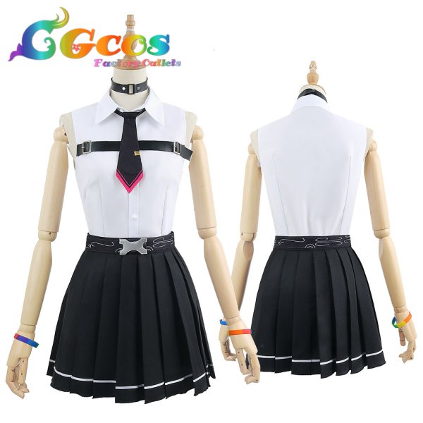 画像5: 「一部在庫あり」バーチャルYouTuber VTuber 百鬼あやめ カジュアル系衣装 コスプレ衣装 (5)