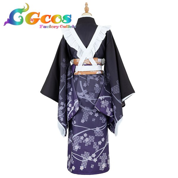 画像4: バーチャルYouTuber Vtuber 一伊那尓栖 Maid Ina コスプレ衣装 (4)