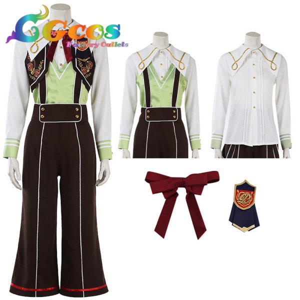 画像9: あんさんぶるスターズ! スカウト!プリティ5 巴日和 白鳥藍良 鳴上嵐 姫宮桃李 影片みか コスプレ衣装 (9)