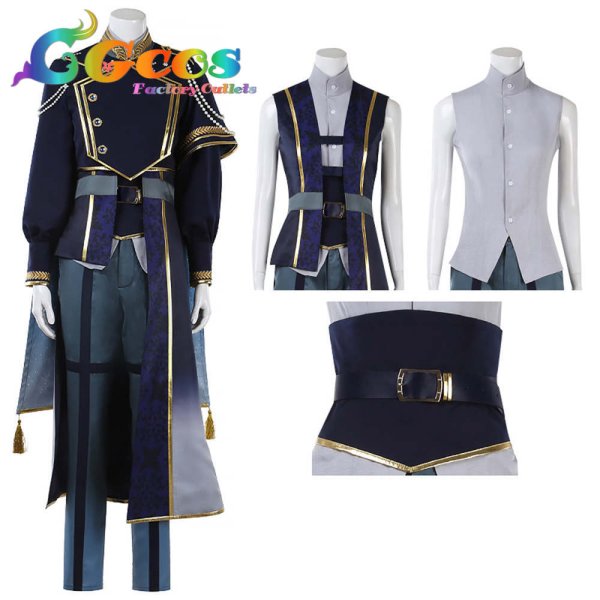 画像7: あんさんぶるスターズ!　SHUFFLE×静寂の黒雪　朔間凛月　朔間零　乱凪砂　礼瀬マヨイ　桜河こはく　コスプレ衣装 (7)