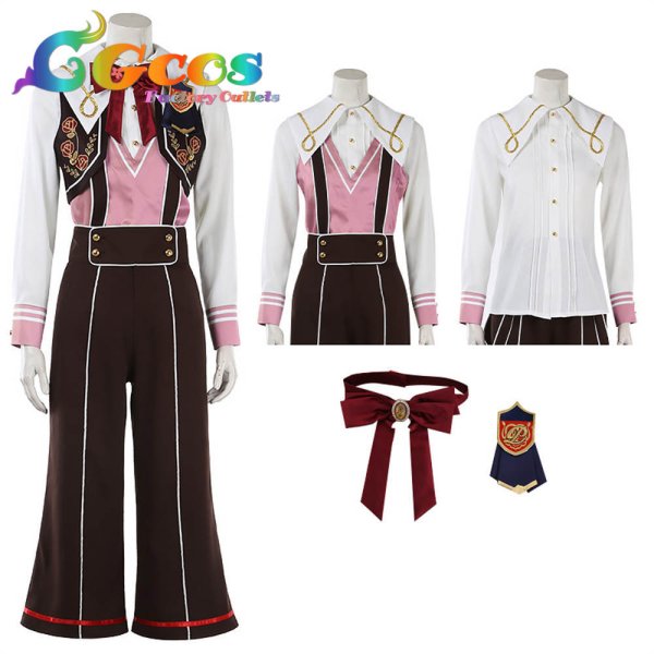 画像7: あんさんぶるスターズ! スカウト!プリティ5 巴日和 白鳥藍良 鳴上嵐 姫宮桃李 影片みか コスプレ衣装 (7)