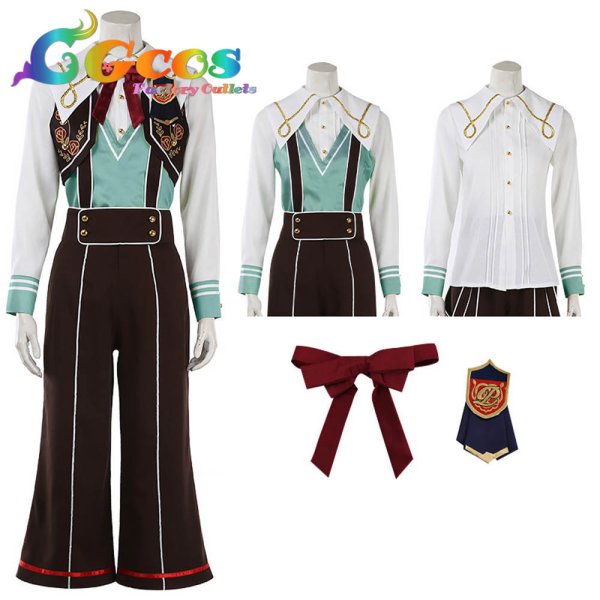 画像8: あんさんぶるスターズ! スカウト!プリティ5 巴日和 白鳥藍良 鳴上嵐 姫宮桃李 影片みか コスプレ衣装 (8)