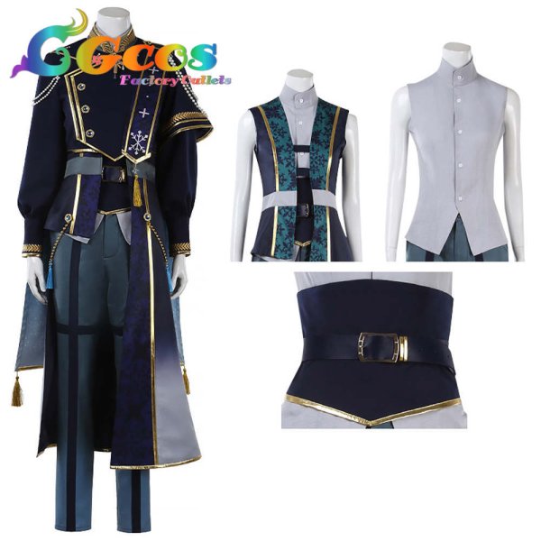 画像8: あんさんぶるスターズ!　SHUFFLE×静寂の黒雪　朔間凛月　朔間零　乱凪砂　礼瀬マヨイ　桜河こはく　コスプレ衣装 (8)