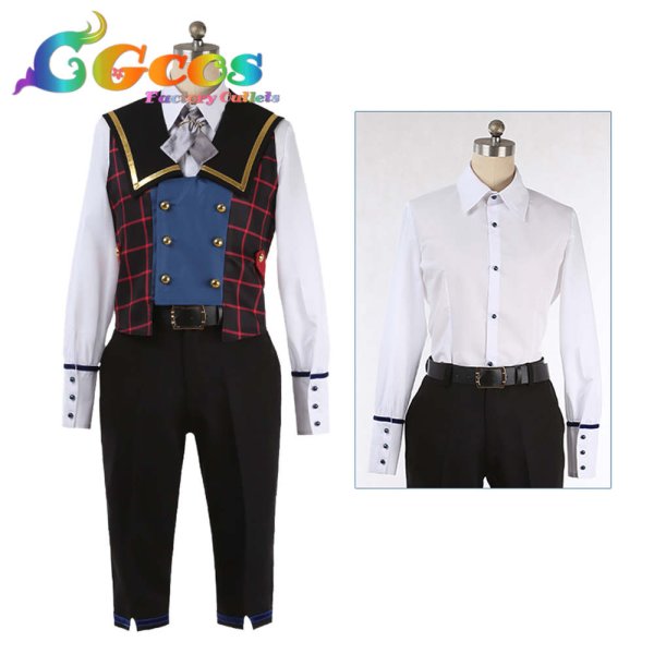 画像6: あんさんぶるスターズ! スカウト!スプリングベッド 紫之創 南雲鉄虎 逆先夏目 コスプレ衣装 (6)