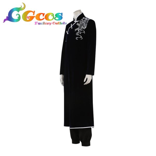 画像3: 呪術廻戦 五条悟 カンフー衣装 コスプレ衣装 (3)