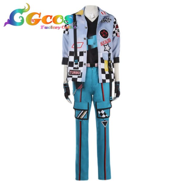 画像2: あんさんぶるスターズ! 交差する/モーターショウ 天城一彩 礼瀬マヨイ 南雲鉄虎 白鳥藍良 コスプレ衣装 (2)