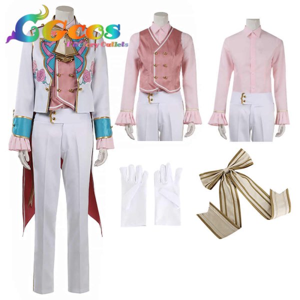 画像7: あんさんぶるスターズ! Music ショコラ甘風そよぐプリマヴェーラ 伏見弓弦 日々樹渉 姫宮桃李 天祥院英智 コスプレ衣装 (7)