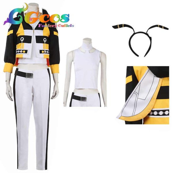 画像6: あんさんぶるスターズ! Music スカウト!ハニービー 空腹ハニービー 椎名ニキ 不労ハニービー 天城燐音 コスプレ衣装 (6)