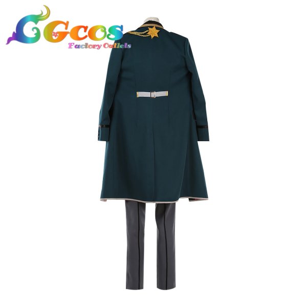 画像4: あんさんぶるスターズ!!Music Double Face 緑眼の仕置き人 三毛縞斑 コスプレ衣装 (4)