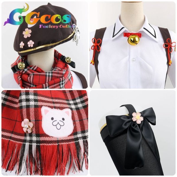 画像8: 50%OFF! バーチャルYouTuber　VTuber　さくらみこ　新衣装　コスプレ衣装 (8)