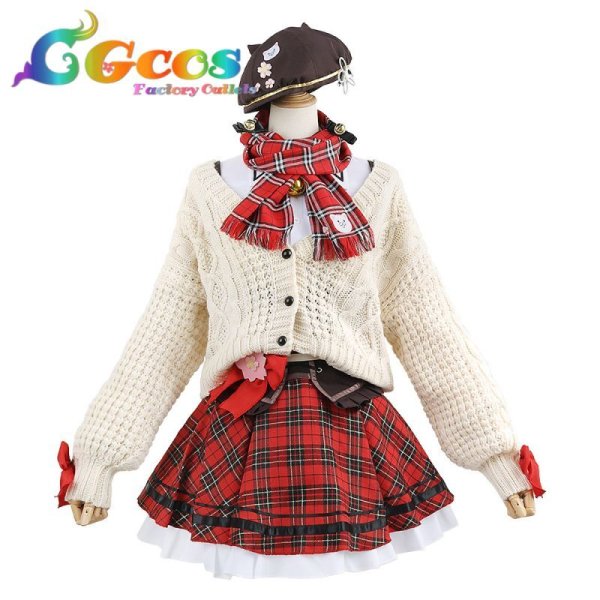 画像1: 50%OFF! バーチャルYouTuber　VTuber　さくらみこ　新衣装　コスプレ衣装 (1)