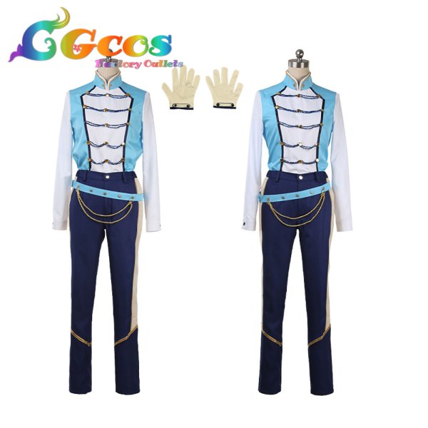 画像4: あんさんぶるスターズ! Knights(ナイツ) 返礼祭 朱桜司 コスプレ衣装 (4)