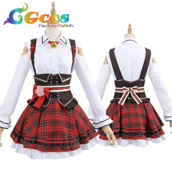 画像4: 50%OFF! バーチャルYouTuber　VTuber　さくらみこ　新衣装　コスプレ衣装 (4)