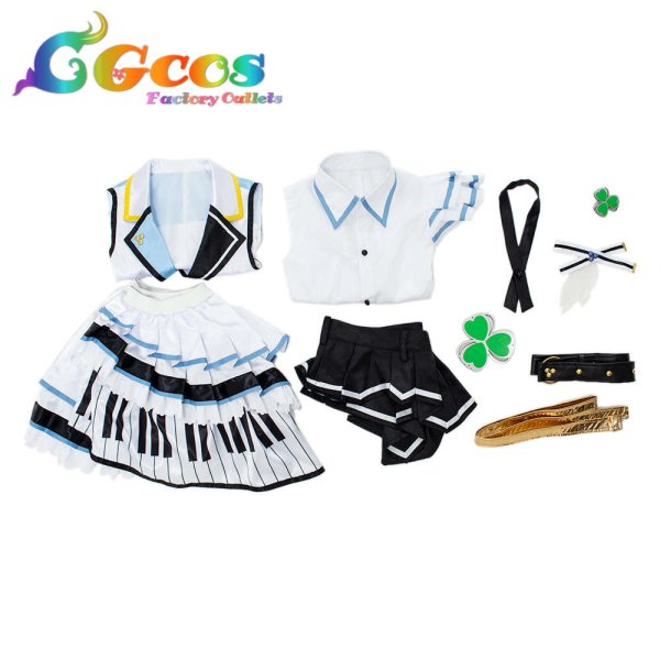 画像6: プロジェクトセカイ カラフルステージ!feat.初音ミク 桐谷遥 コスプレ衣装 (6)