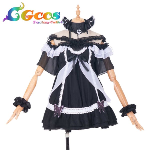 画像2: バーチャルYouTuber　VTuber　潤羽るしあ　ゴスロリ衣装　コスプレ衣装 (2)