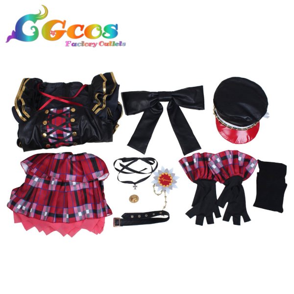 画像13: ラブライブ! サンシャイン!! Wake up, Challenger!! 津島善子 国木田花丸 黒澤ルビィ 渡辺曜 黒澤ダイヤ 高海千歌 松浦果南 小原鞠莉 桜内梨子 コスプレ衣装 (13)