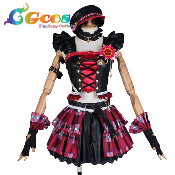 画像6: ラブライブ! サンシャイン!! Wake up, Challenger!! 津島善子 国木田花丸 黒澤ルビィ 渡辺曜 黒澤ダイヤ 高海千歌 松浦果南 小原鞠莉 桜内梨子 コスプレ衣装 (6)