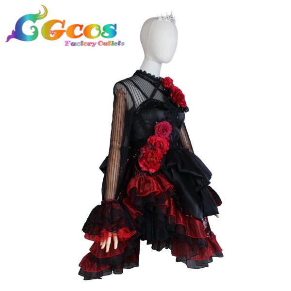 画像2: ラブライブ! サンシャイン!! 興奮の大渦 Aqours5周年 津島善子 コスプレ衣装 (2)