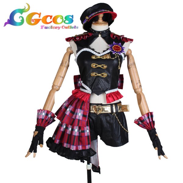 画像8: ラブライブ! サンシャイン!! Wake up, Challenger!! 津島善子 国木田花丸 黒澤ルビィ 渡辺曜 黒澤ダイヤ 高海千歌 松浦果南 小原鞠莉 桜内梨子 コスプレ衣装 (8)