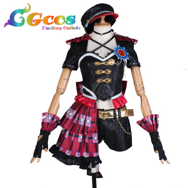 画像10: ラブライブ! サンシャイン!! Wake up, Challenger!! 津島善子 国木田花丸 黒澤ルビィ 渡辺曜 黒澤ダイヤ 高海千歌 松浦果南 小原鞠莉 桜内梨子 コスプレ衣装 (10)