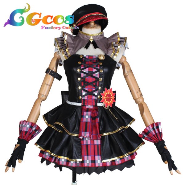 画像18: ラブライブ! サンシャイン!! Wake up, Challenger!! 津島善子 国木田花丸 黒澤ルビィ 渡辺曜 黒澤ダイヤ 高海千歌 松浦果南 小原鞠莉 桜内梨子 コスプレ衣装 (18)