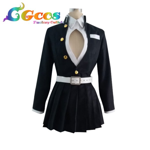 画像2: 鬼滅の刃 恋柱 甘露寺蜜璃 隊服 コスプレ衣装 (2)