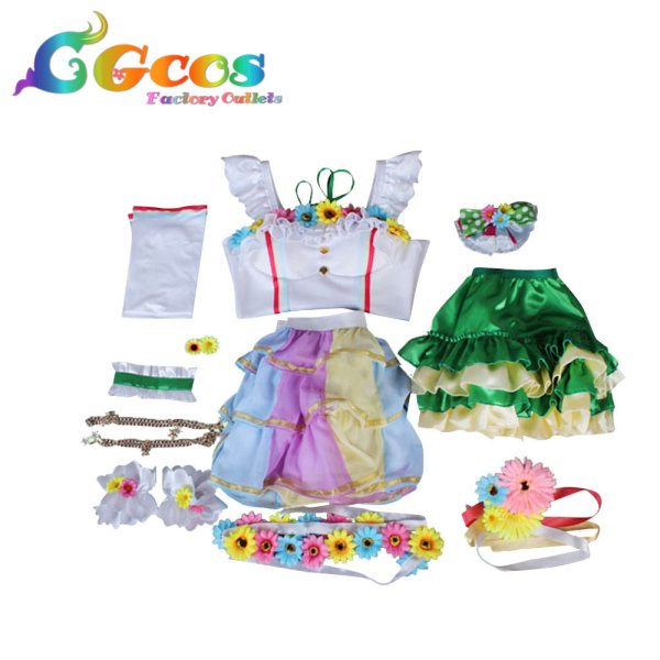 画像4: ラブライブ!スクールアイドルフェスティバルALL STARS Love U my friends エマ・ヴェルデ コスプレ衣装 (4)